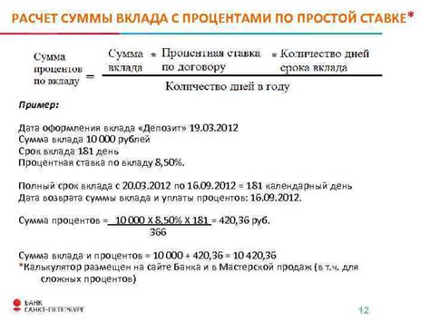 Основные элементы и ключевые понятия в функционировании вклада с процентами