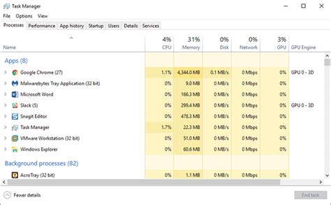 Открываем менеджер задач Леново на операционной системе Windows 10