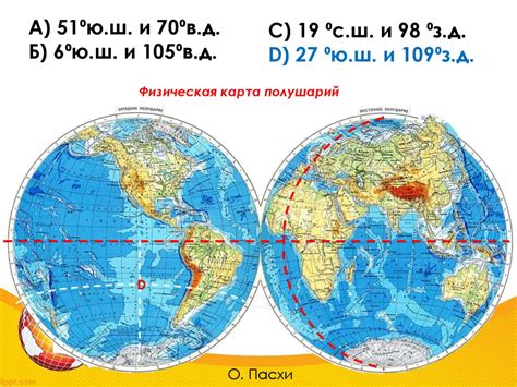 Отличия между северным и южным полушариями