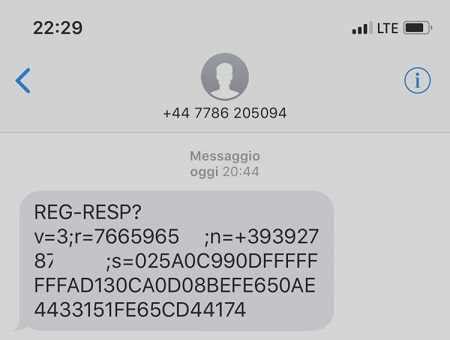 Отправка iMessage с Теле2