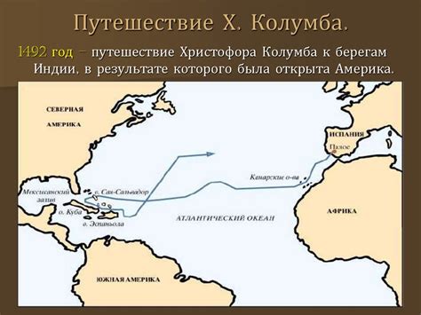 Оценка вклада Колумба в географические открытия