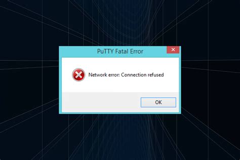 Ошибка подключения connection refused в Putty