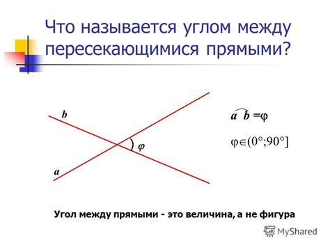 Пересекающиеся прямые и их роль