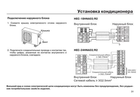 Подключение внутреннего и внешнего блоков сплит-системы