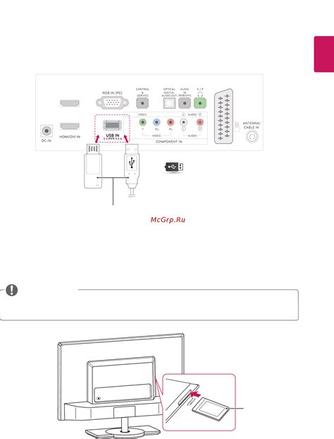 Подключение USB-накопителя к стиральной машине LG