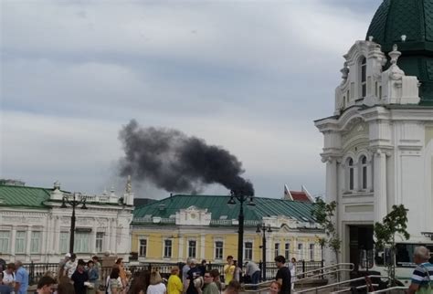 Пожар в центре города