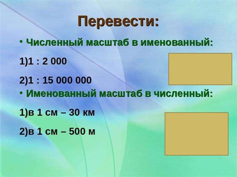 Понятие масштаба и его значение