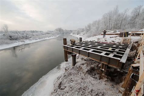 Построение временной дамбы