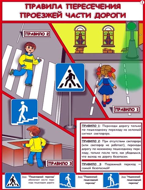 Правила перехода дороги в зоне пешеходного перехода