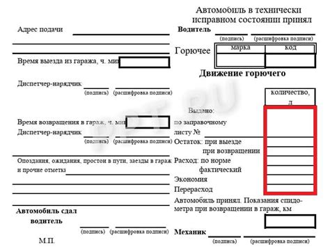 Правильный способ списания бензина