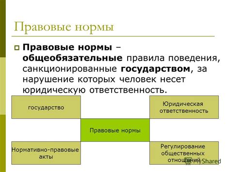 Правовые нормы и юридическая ответственность