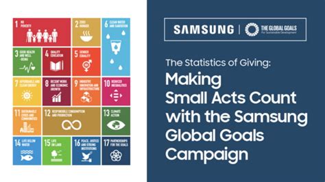 Преимущества использования Samsung Global Goals