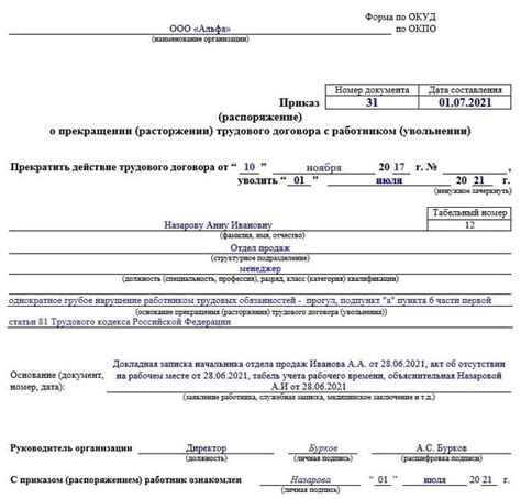 Примеры увольнения сотрудников правоохранительных органов за прогулы по разным государствам