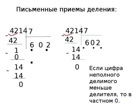 Пример корректного деления