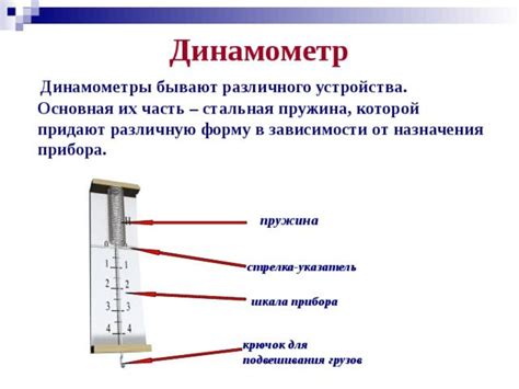 Принцип работы динамометра и его устройство