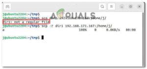 Причины возникновения ошибки "SCP not a regular file"