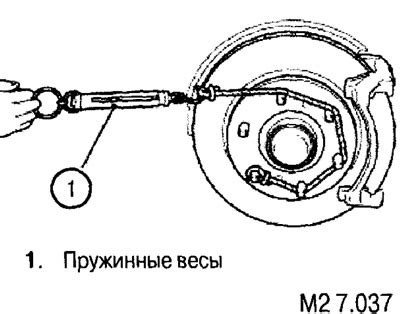 Проверка регулировки тормозной силы