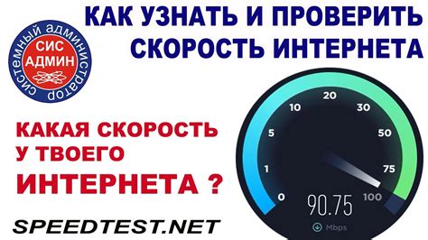 Проверка скорости интернета