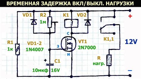 Программирование задержки рабочего времени двигателя