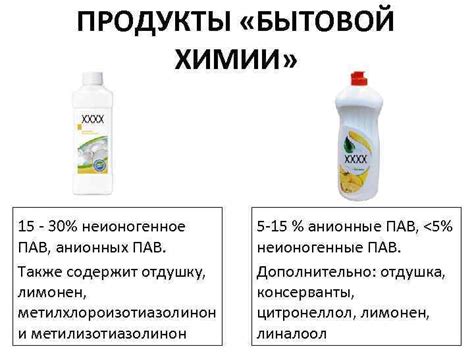 Продукты бытовой химии, подверженные негативному воздействию низких температур