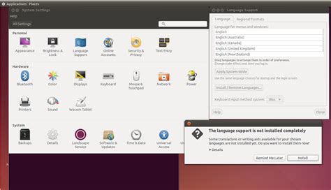 Процесс настройки локали с использованием русского языка в Ubuntu