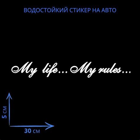 Разгадываем значение наклейки "my life my rules"