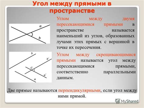 Различия между прямым и острым углом