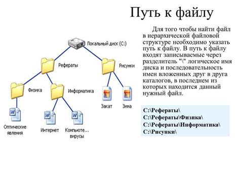 Разница между корневым и текущим каталогом