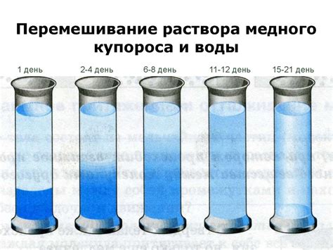 Регулярное перемешивание раствора