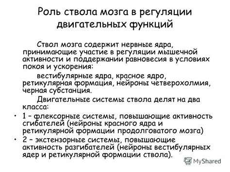 Роль альтернативного запаса в поддержании нормальной деятельности мозга