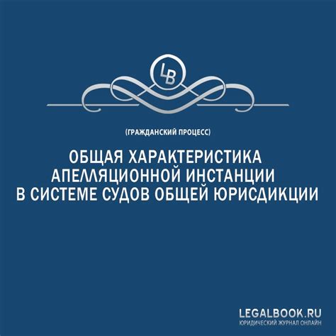 Роль апелляционной инстанции в юридической системе