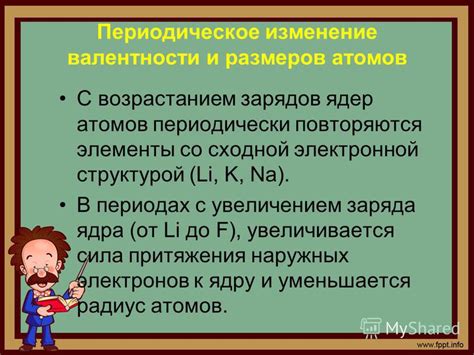 Роль валентности атомов и связь с электронной структурой внешней оболочки