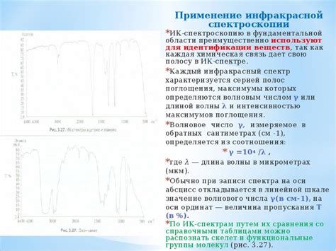 Роль инфракрасной спектроскопии в анализе структуры органических молекул