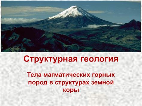 Роль магматических пород в формировании стабильных сегментов земной коры