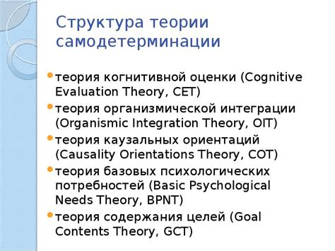 Самореализация и самодетерминация как основы мотивации