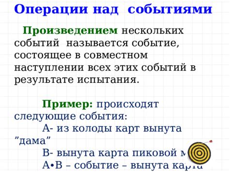 Связь карт с событиями