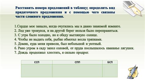 Согласование главного и придаточного предложений