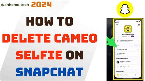 Способы удаления cameo в Snapchat