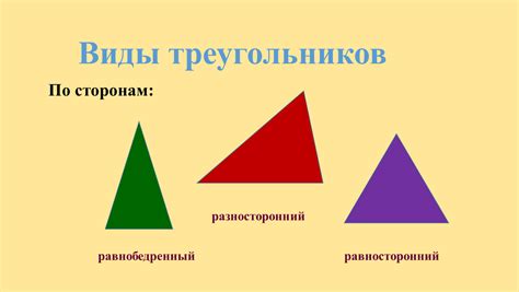 Стороны треугольника и их взаимосвязи