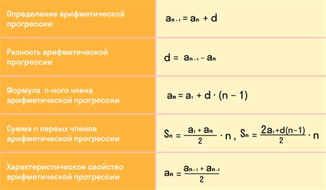 Структура арифметической прогрессии