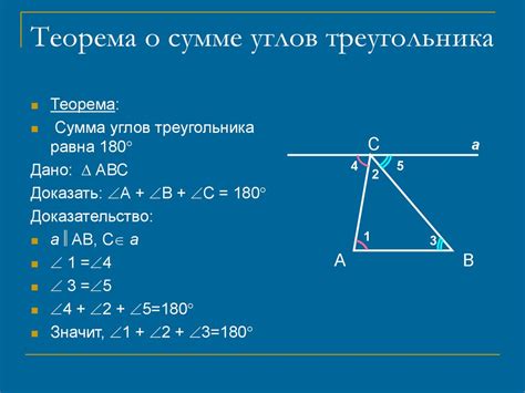 Сумма углов и площадь