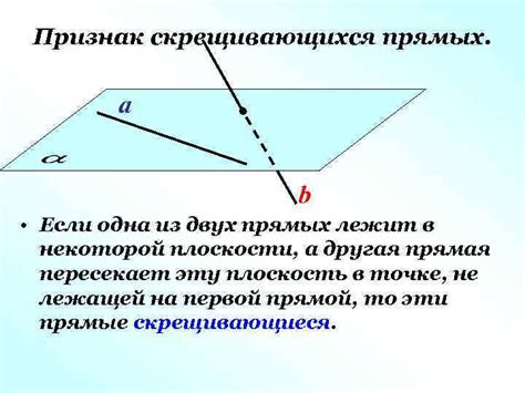 Сценарии взаимного перекрещивания двух прямых