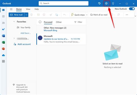 Установите приложение Outlook