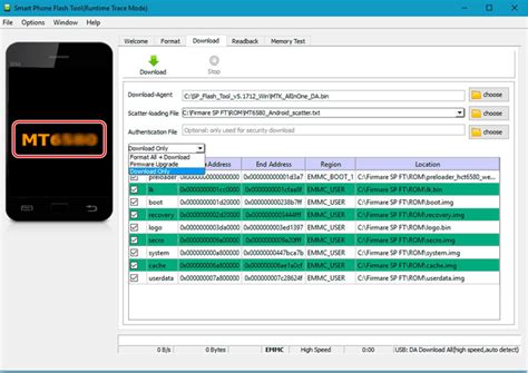 Установка прошивки через SP Flash Tool