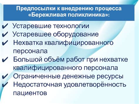 Устаревшие методы и устаревшее оборудование: проблемы и перспективы