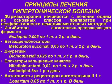 Фармакотерапия артериальной гипертонии: подбор медикаментов и их механизмы действия