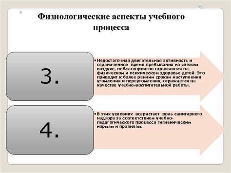 Физиологические аспекты процесса