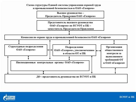 Функциональные зоны в структуре ОАО "Газпром"