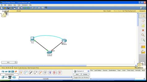 Шаг 1: Подключение к маршрутизатору в Cisco Packet Tracer+