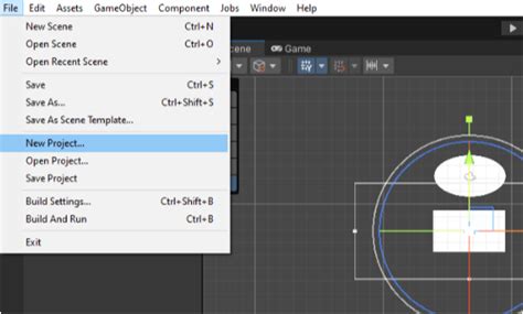 Шаг 2. Создание нового проекта в Unity